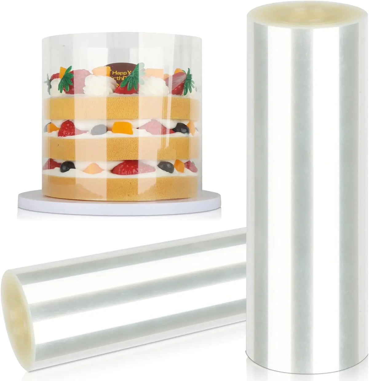 Cake Collar Transparent Acetate Roll 10M – 6 Sizes