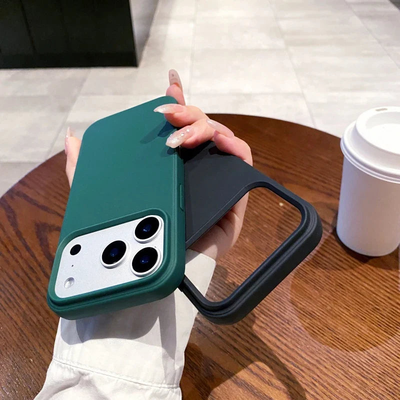 Candy Color Silicone iPhone Case – Matte Soft TPU Cover
