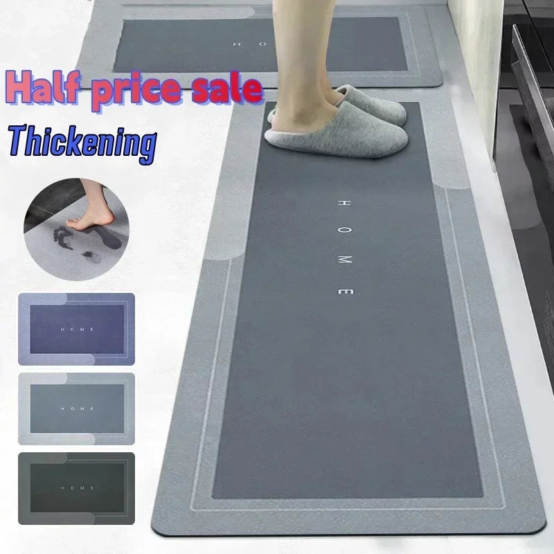 Diatomite Kitchen Floor Mat – Super Absorbent Anti-Slip