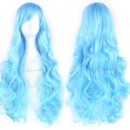 Long Curly Cosplay Wig – Synthetic Party Wig for Women