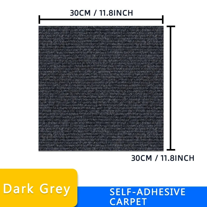 Self-Adhesive Carpet Tiles 40pcs – 30x30cm Peel & Stick Floor Mat