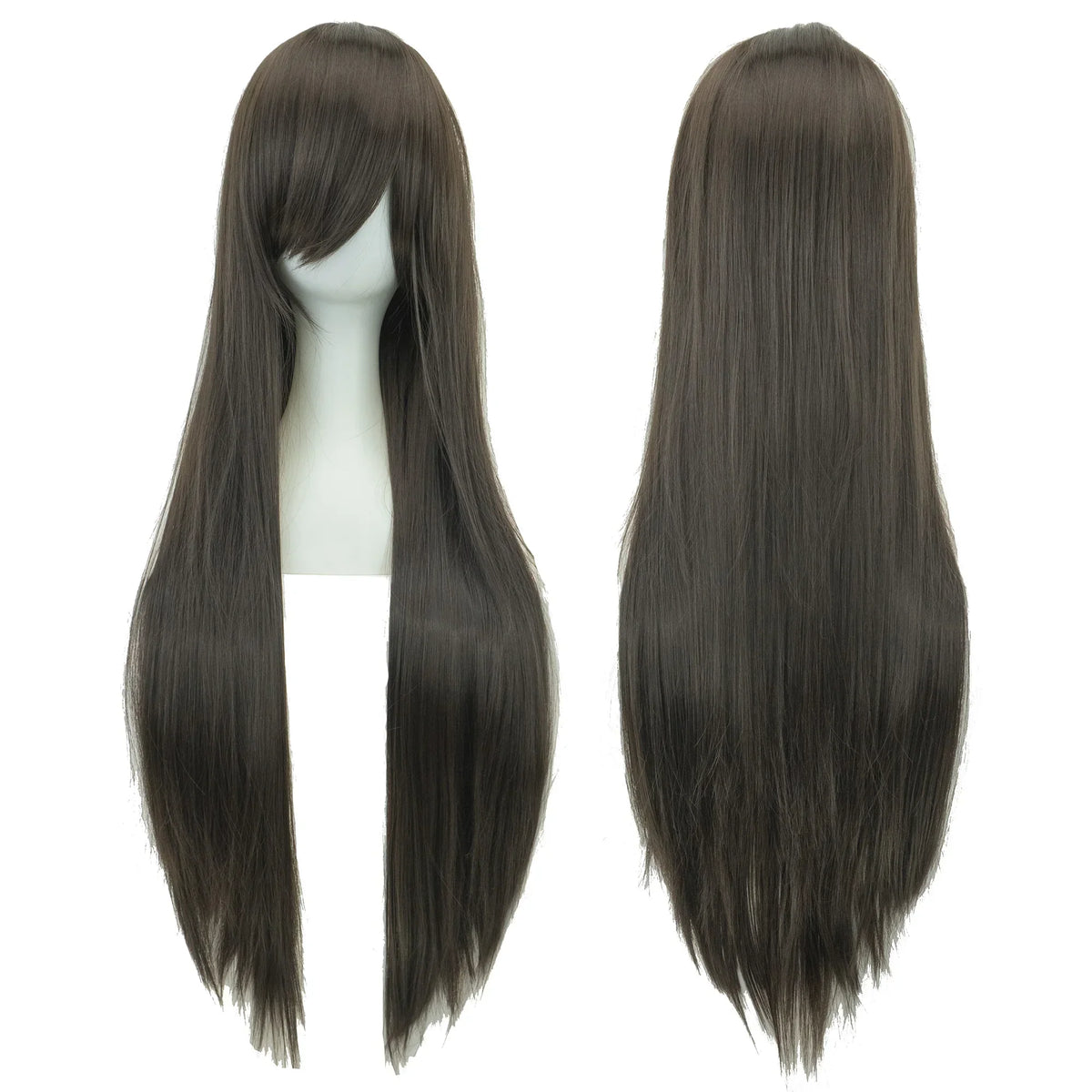 Long Straight Cosplay Wig 32 Inch Synthetic Hair
