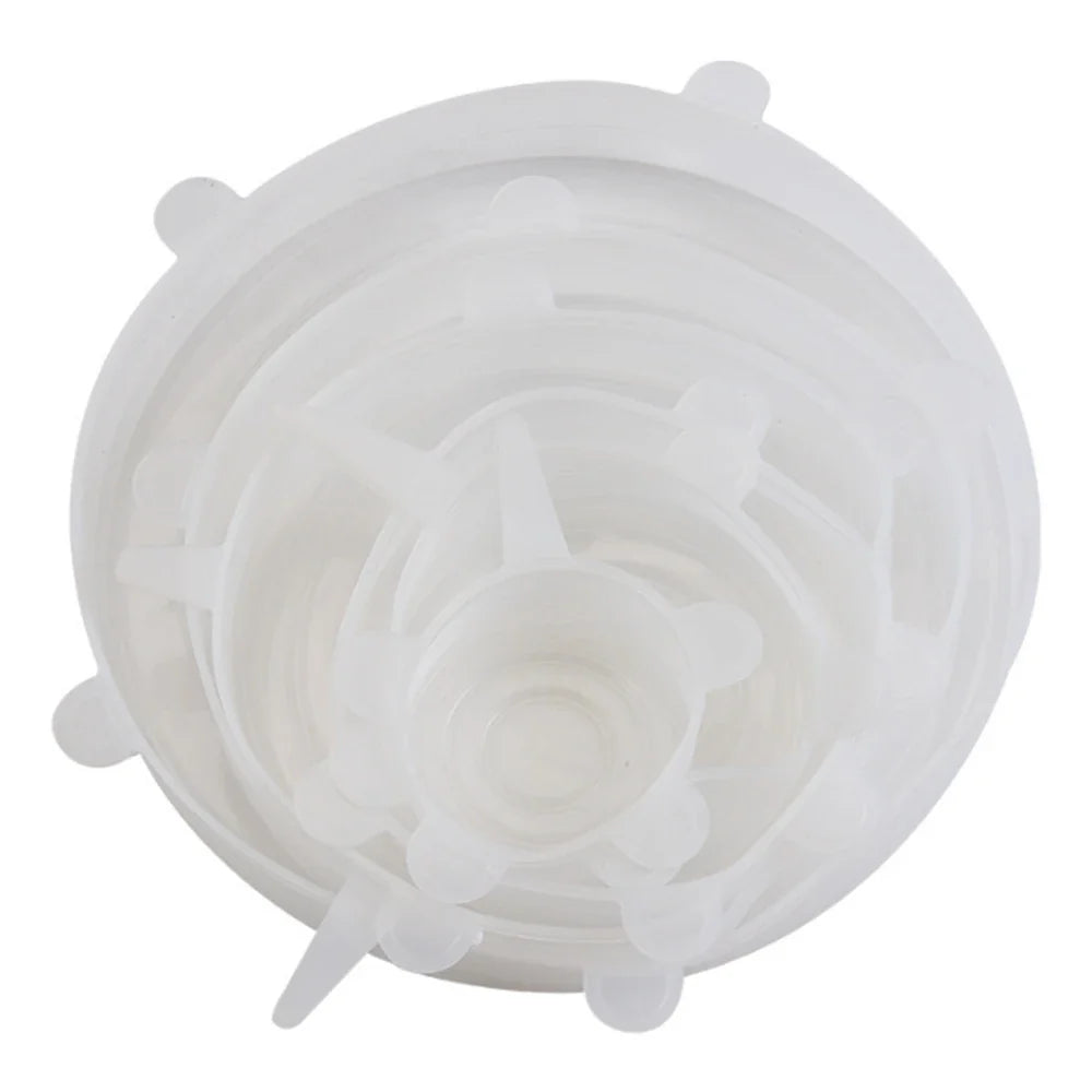 Silicone Stretch Lids Set of 6 – Universal Food Storage Bowl Covers