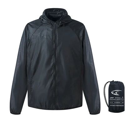 Waterproof Rain Jacket – Unisex Packable Hooded Outdoor Jacket for Camping, Fishing & Hiking