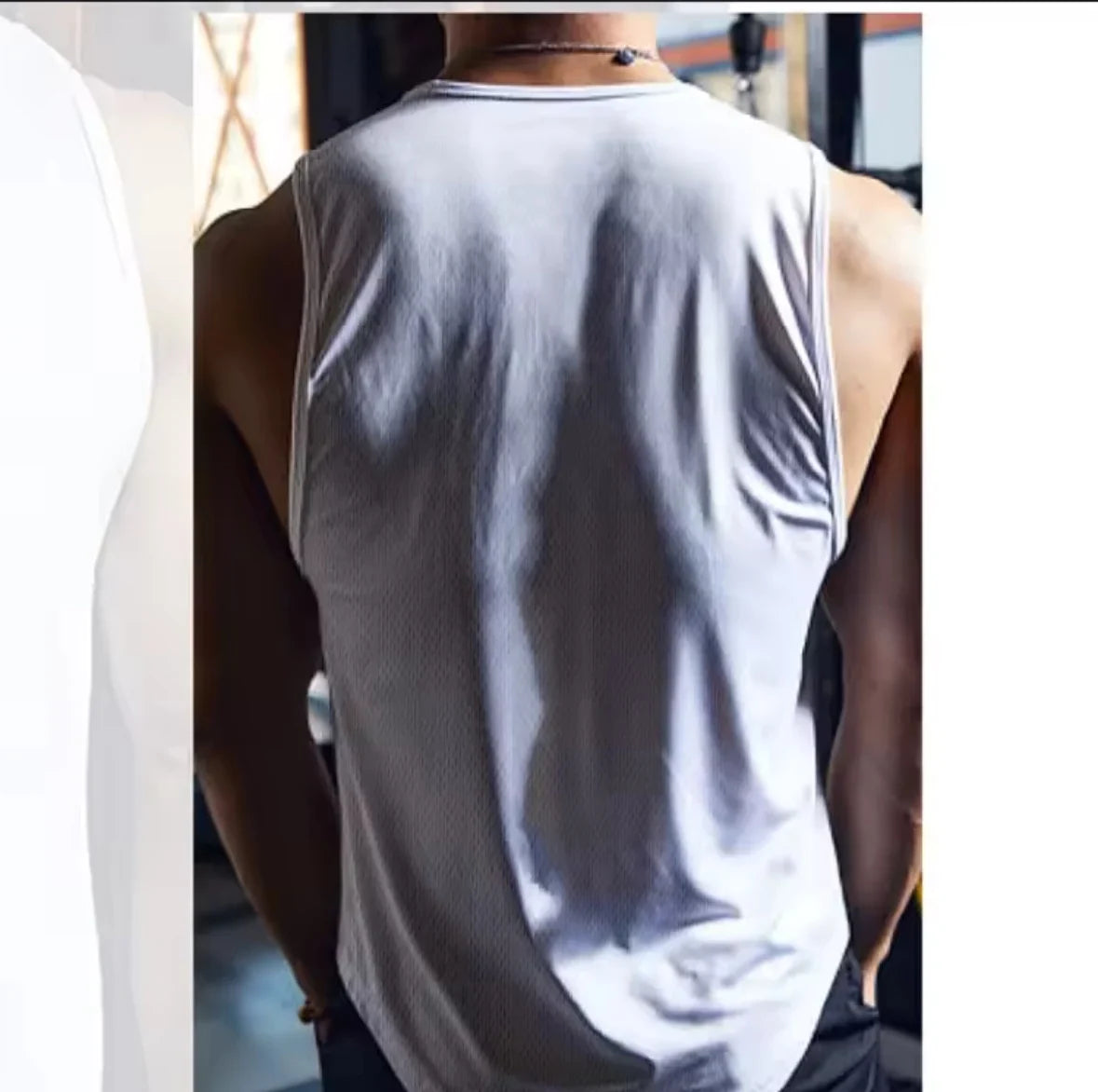 Men's Gym Tank Top – Quick-Dry Mesh Bodybuilding Singlet
