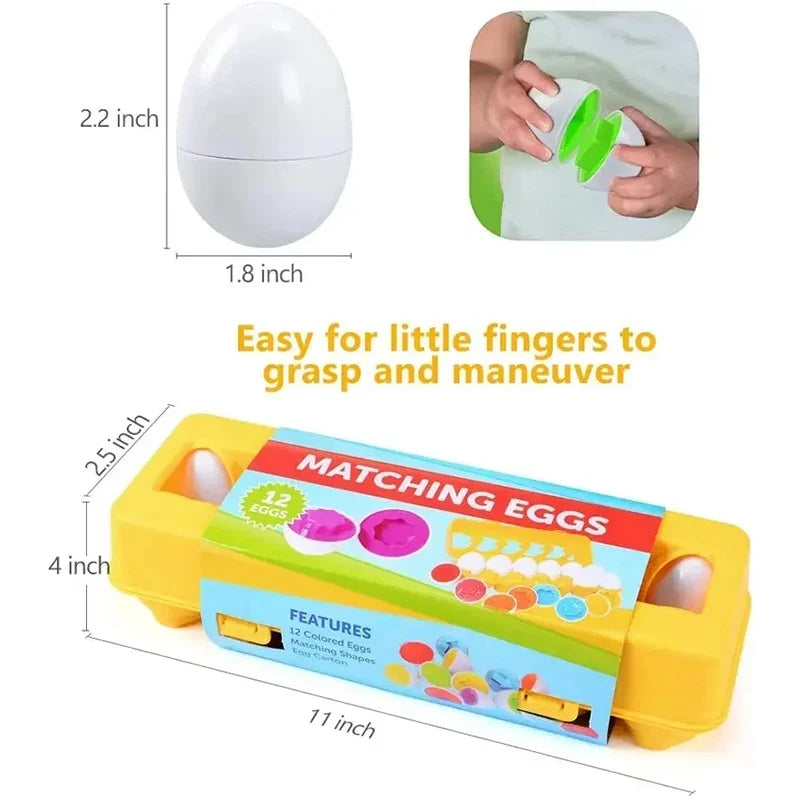 Montessori Smart Eggs Educational Toy for Toddlers 1-3