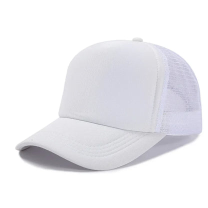 Custom Logo Mesh Trucker Hat – 5-Panel Snapback Baseball Cap for Men & Women