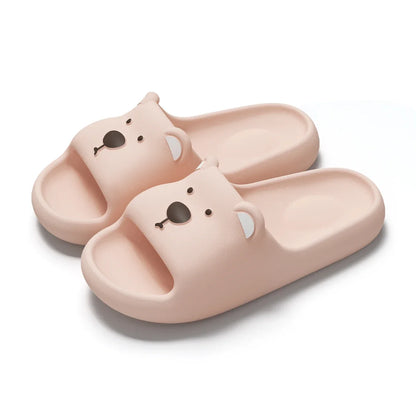 Rabbit Pillow Slippers – Thick Sole Cloud Slides for Women & Men