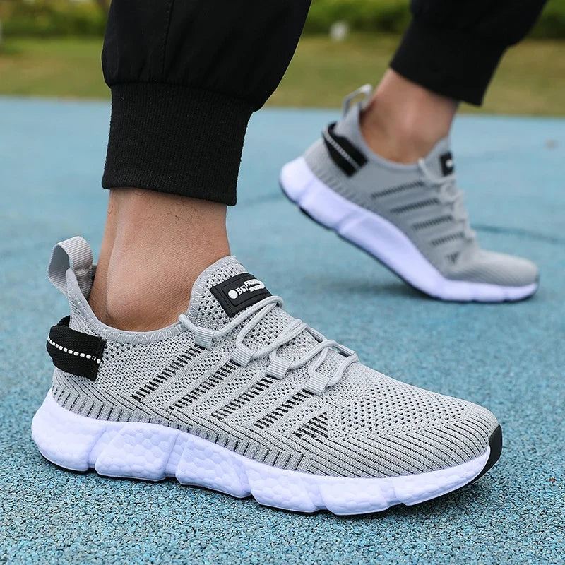 Men's Mesh Breathable Sneakers – Lightweight Casual Running Shoes