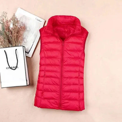 Women's Lightweight Puffer Vest – Sleeveless Down Waistcoat