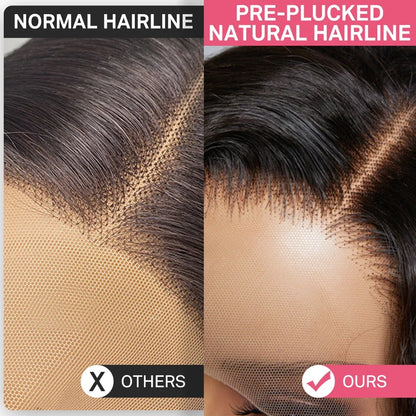Body Wave Human Hair Lace Front Wig – 13x4 & 13x6, 180%/220% Density