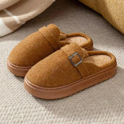 Platform Fuzzy Slippers Women Indoor Plush House Shoes