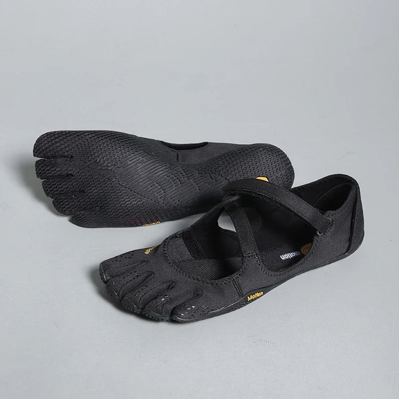 Five Toe Barefoot Shoes Women Minimalist Flats with Ankle Strap