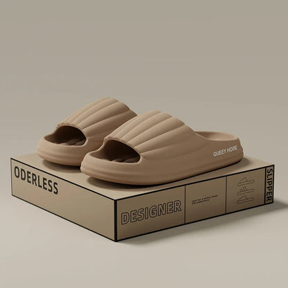 Thick Sole Slide Slippers – Soft Bouncy Comfort Anti-Slip Sandals for Men