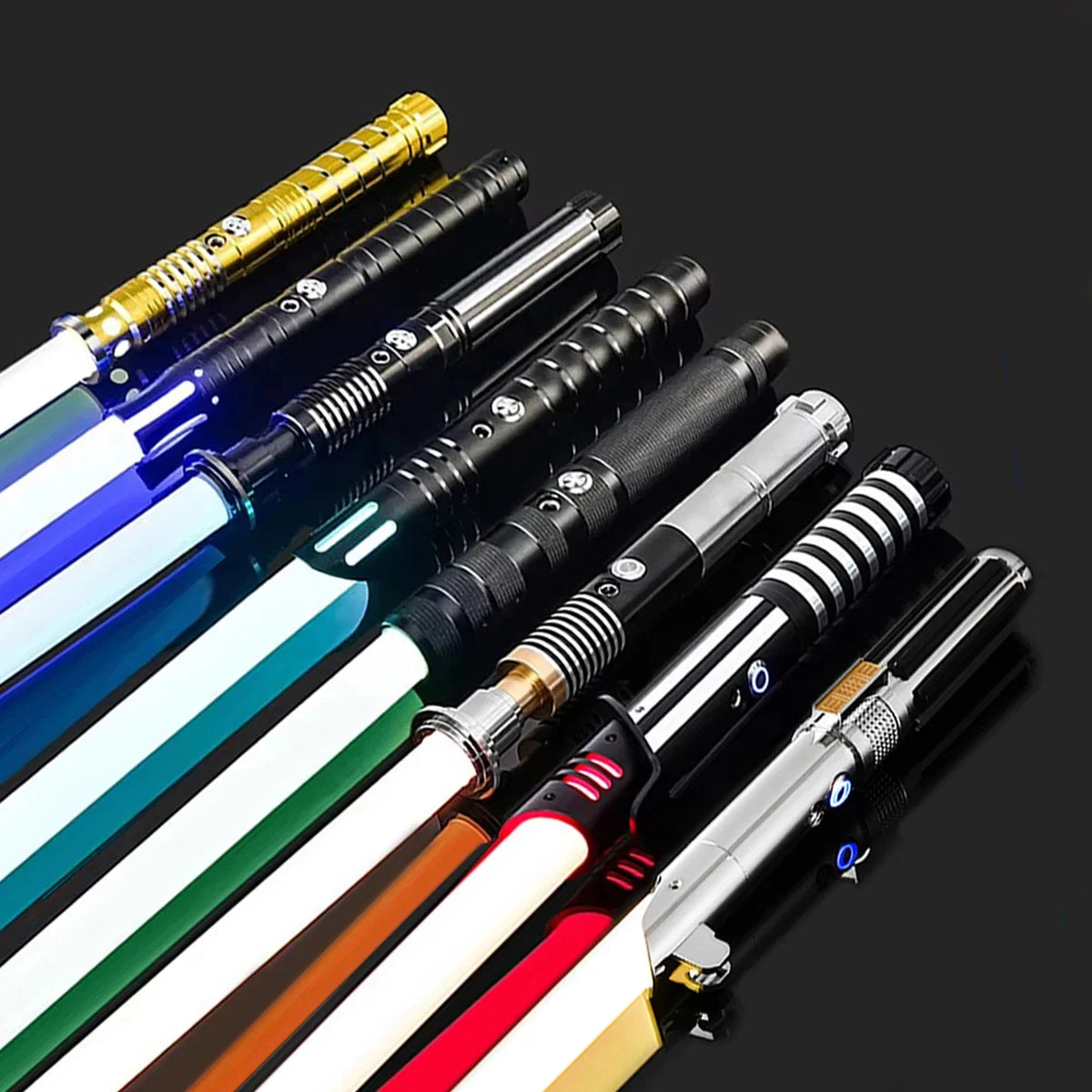 RGB Metal Lightsaber – 16 Colors, Smooth Swing & Sound Effects