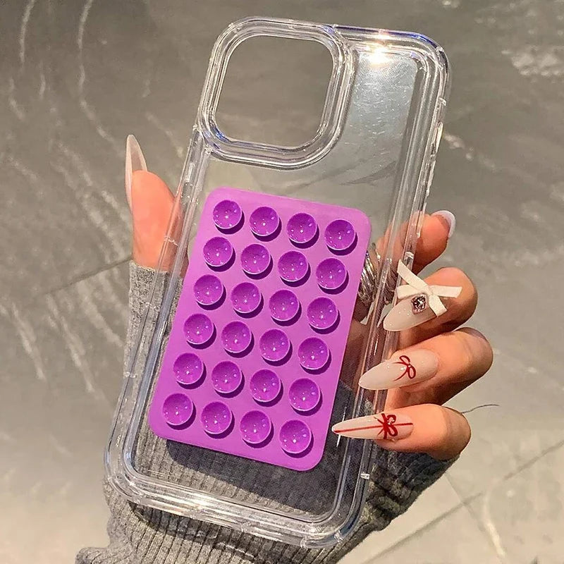 Transparent Airbag iPhone Case – 3D Suction Cup Drop Protection