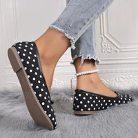 black Polka Dots