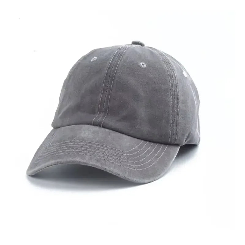 Retro Washed Denim Baseball Cap – Adjustable Unisex Sun Hat