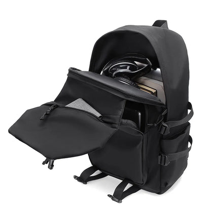 Travel Backpack 15" – Large Capacity Solid Color Daypack