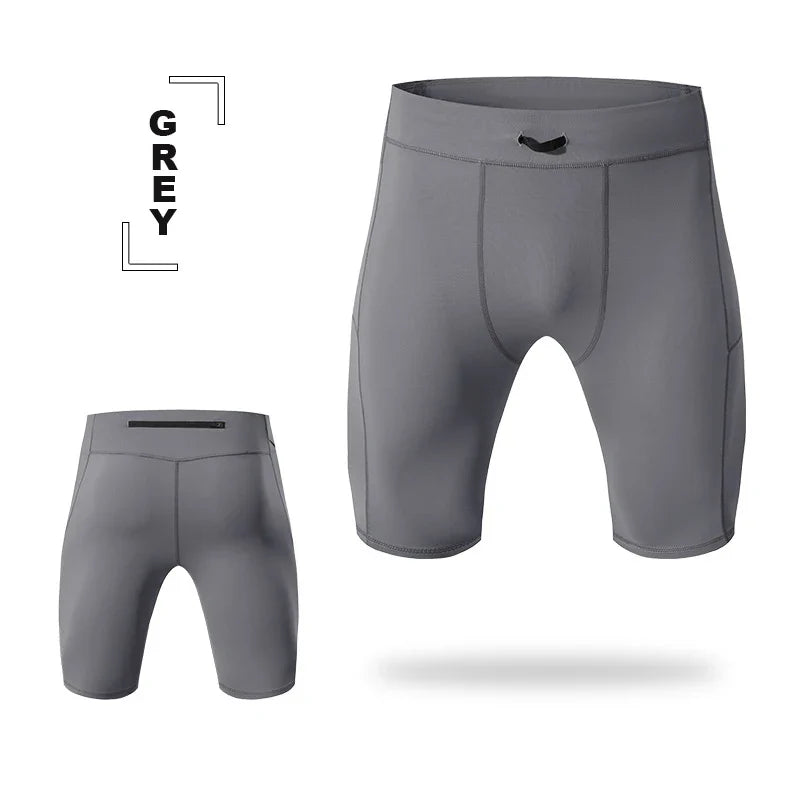 Men's Compression Shorts – Quick-Dry Bodybuilding Tights