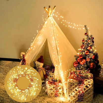 USB Firecracker Fairy String Lights with Remote Control for Wedding Party Garden