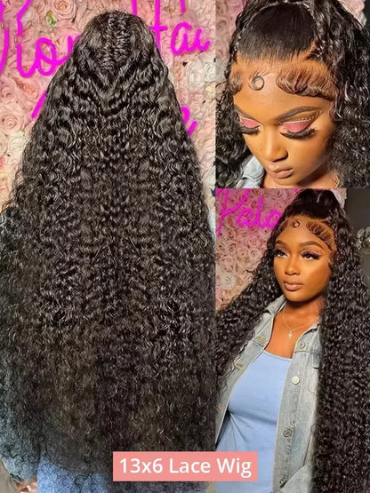 Deep Wave Lace Front Wig Human Hair 13x6 13x4 HD Lace Pre-Plucked