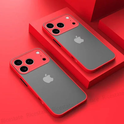 iPhone 17 Matte Frosted Hard Case with Camera Protection
