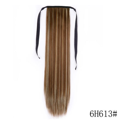 Wrap Around Ponytail Extension – Long Straight Synthetic Clip-In