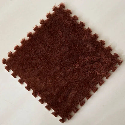 Soft Plush Interlocking Play Mat Tiles for Kids – 30x30cm Puzzle Carpet