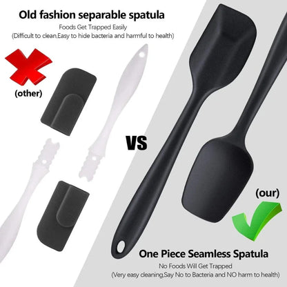 Silicone Spatula Set – 6-Piece Food-Grade Heat-Resistant Kitchen Tools
