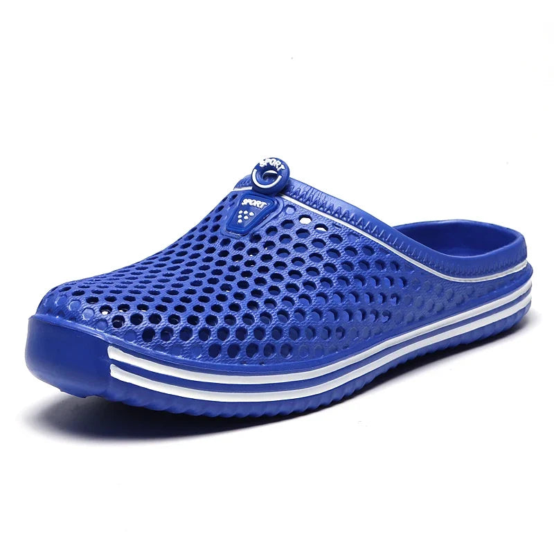 Hollow-Out Clogs Unisex Beach Sandals – Non-Slip, Sizes 36–45