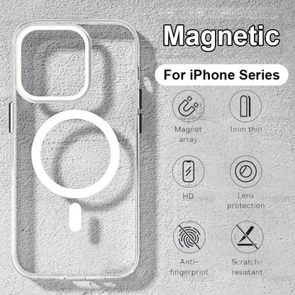 Clear MagSafe Magnetic Case for iPhone 11–16 / X / XS / XR / SE