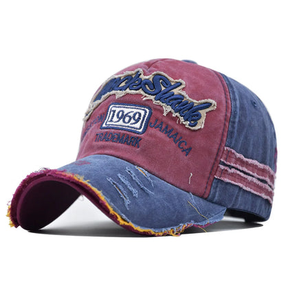 Vintage 1969 Embroidered Baseball Cap – Washed Cotton Snapback