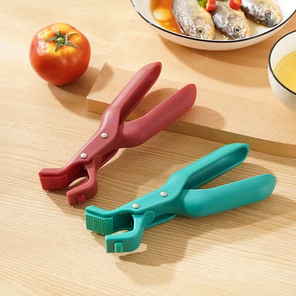 Anti-Scald Bowl Gripper Tongs – Non-Slip Plate & Dish Retriever Clip