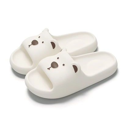 Rabbit Pillow Slippers – Thick Sole Cloud Slides for Women & Men