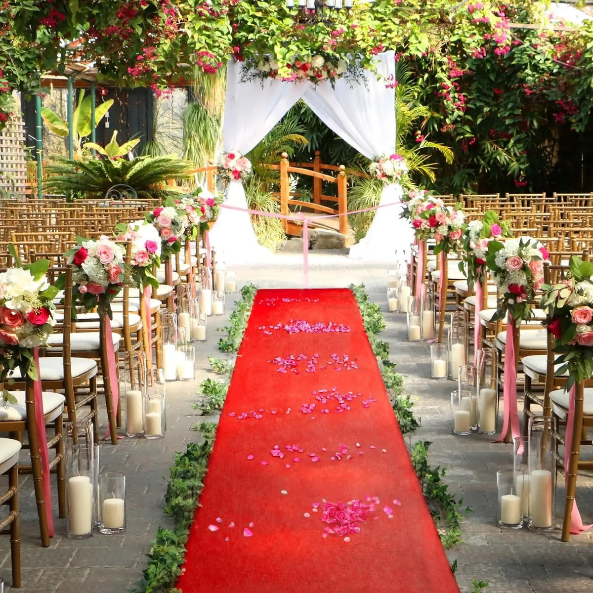Non-Slip Event Carpet Runner – Wedding Ceremony & Stage Aisle Roll