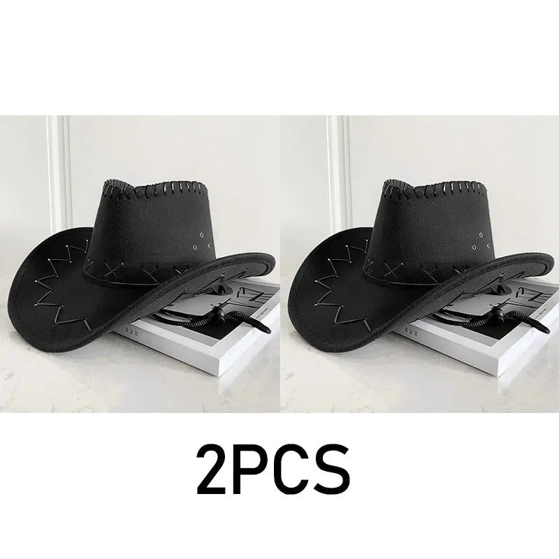 Western Cowboy Hat – Unisex Cowgirl Hat for Women & Men