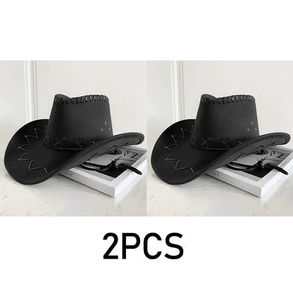 Western Cowboy Hat – Unisex Cowgirl Hat for Women & Men