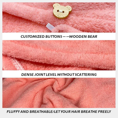 Microfiber Hair Drying Turban – Absorbent Shower Head Wrap