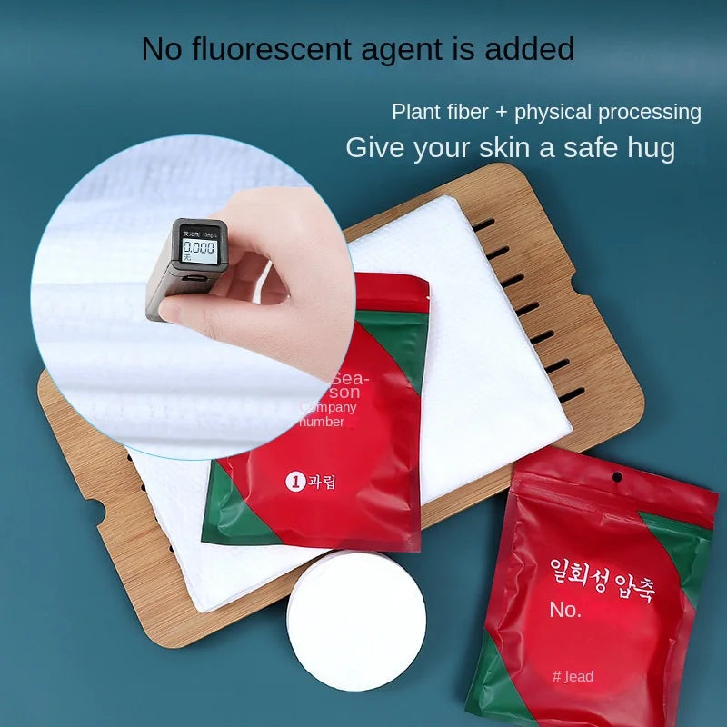 Compressed Disposable Bath Towel – Large Cotton Travel Towel