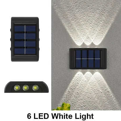 Solar Wall Light Outdoor – Waterproof LED Up & Down Garden Lamp
