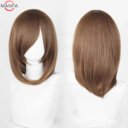 Anime Cosplay Wig - 40cm Medium Straight Wig with Bangs