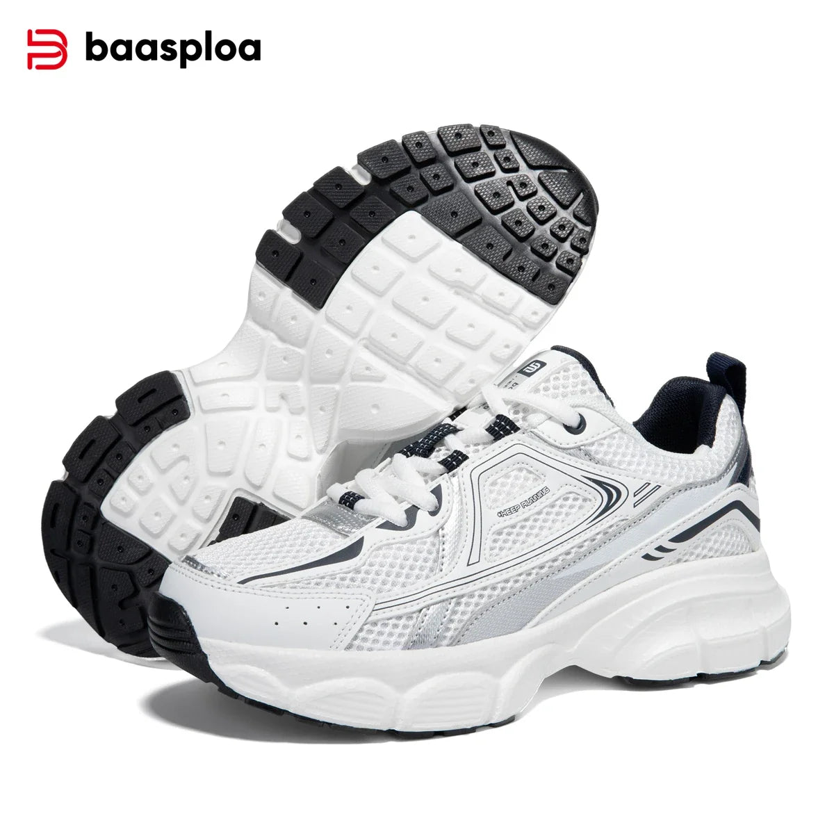 Baasploa Women's Mesh Sneakers – Lightweight Breathable Running Shoes
