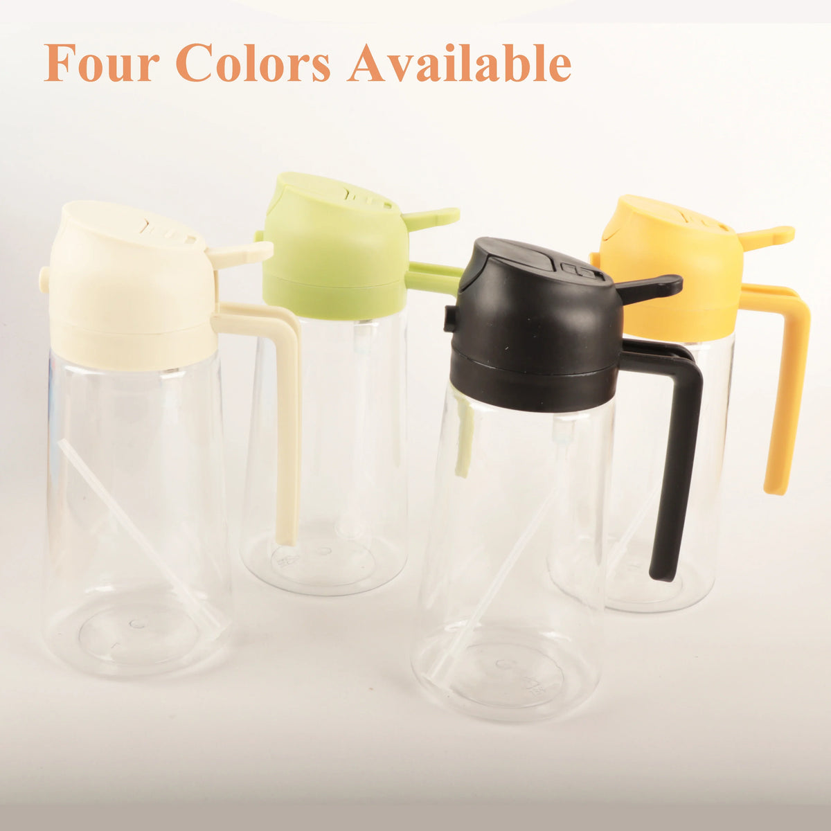 2-in-1 Oil Dispenser Bottle with Sprayer – 16.9 oz & 6.8 oz