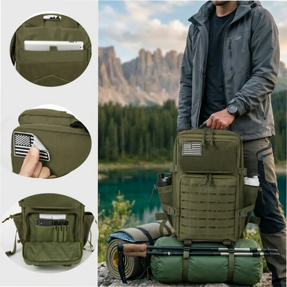 45L Tactical Backpack – MOLLE Hiking & Camping Bag for Men