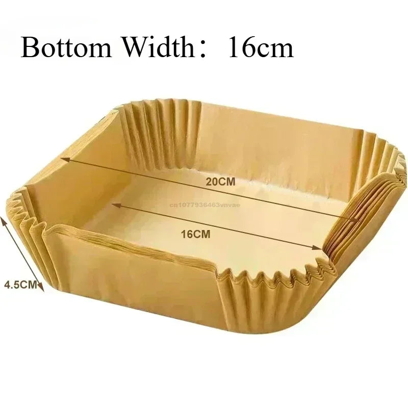 Air Fryer Disposable Parchment Paper Liners – Non-Stick Baking Mats