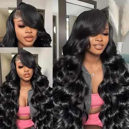 Body Wave HD Lace Front Wig Brazilian Virgin Human Hair 180% 200% Density
