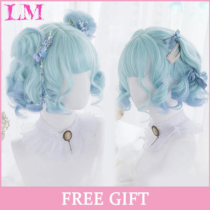 Cosplay Wig with Bangs – Long Straight Synthetic Hair 24 Inch
