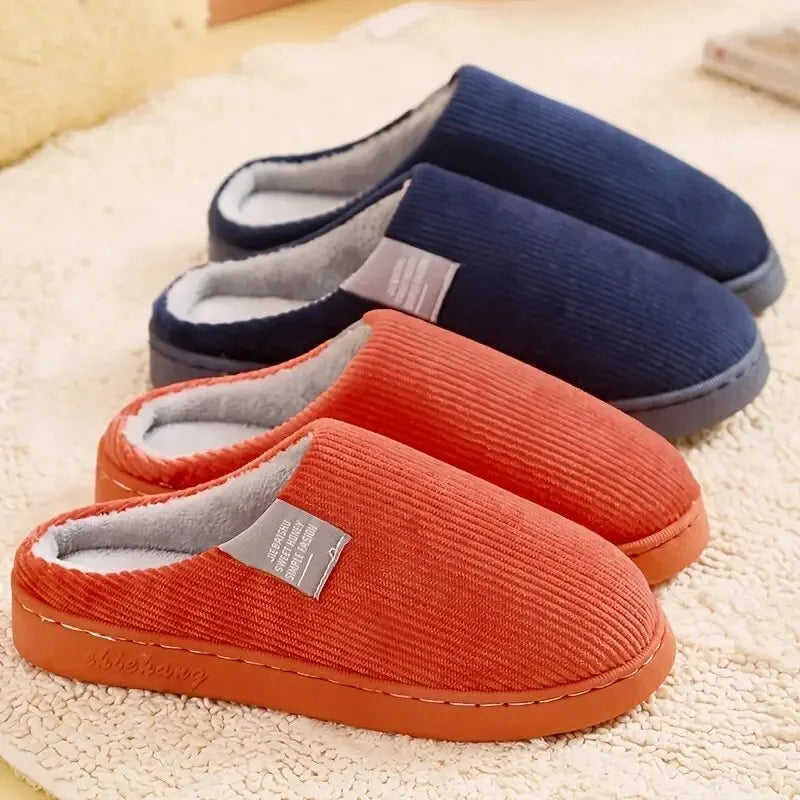 Plush Indoor Slippers – Thick Soft Bottom Anti-Slip Winter House Shoes