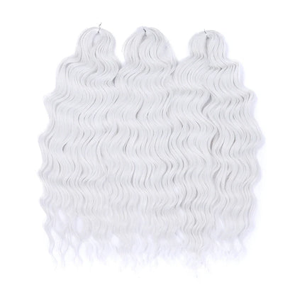 24 Inch Water Wave Crochet Braiding Hair Extensions – Synthetic Ombre